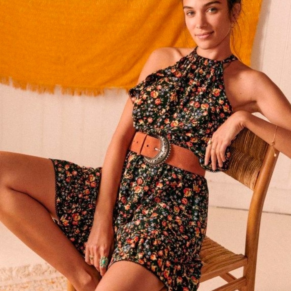 Sezane Nasta floral mini dress size 36 / US 4 Excellent Condition!